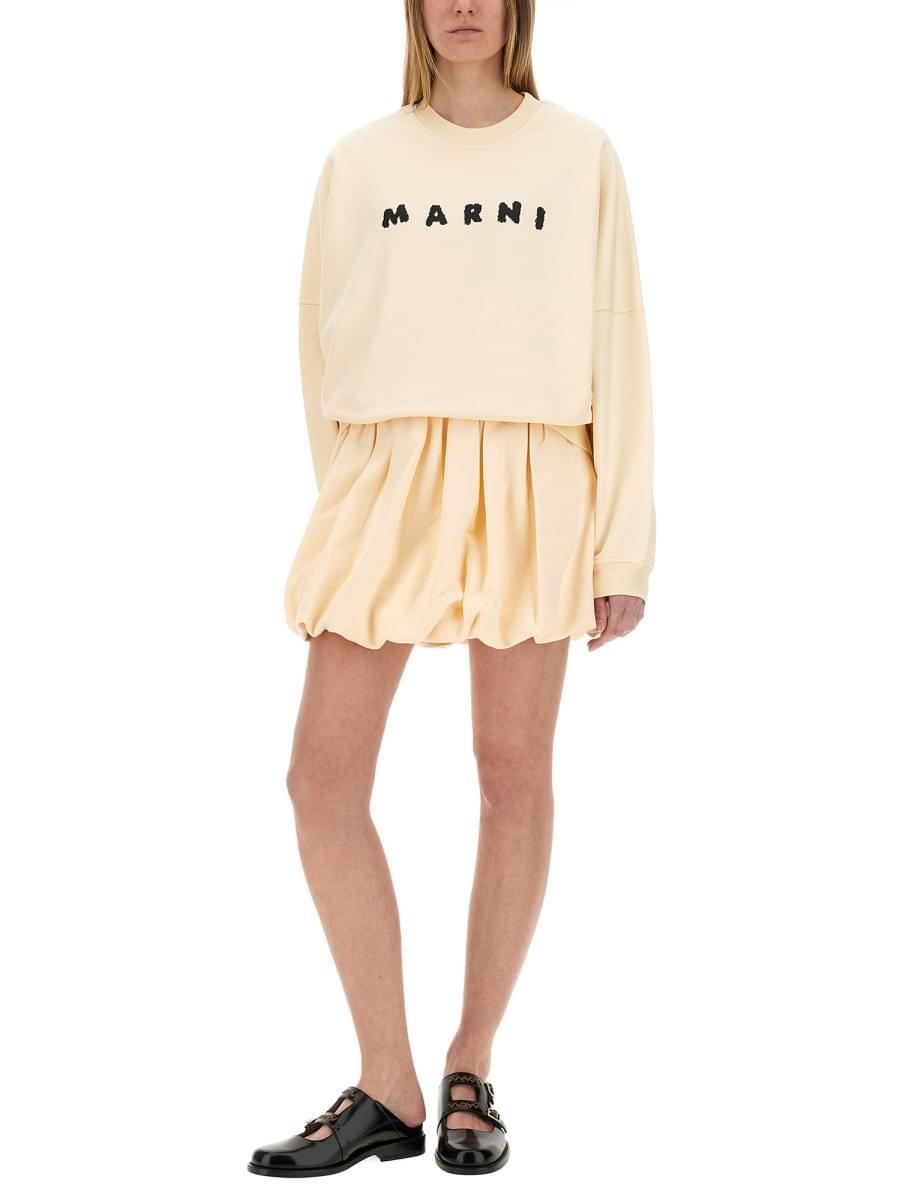 Marni Women Cotton Sweatshirt With Print DestGlow