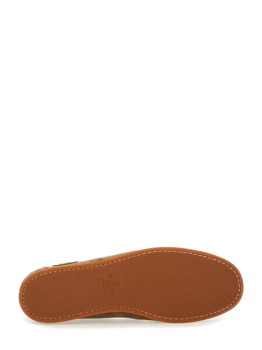 Valentino Garavani Men "Palm Avenue" Boat Moccasin DestGlow