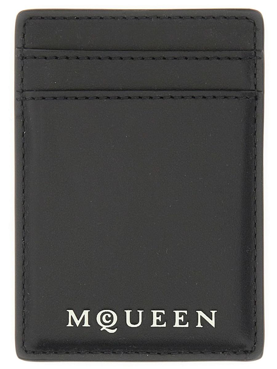 Alexander Mcqueen Men Magnetic Card Holder With Logo DestGlow