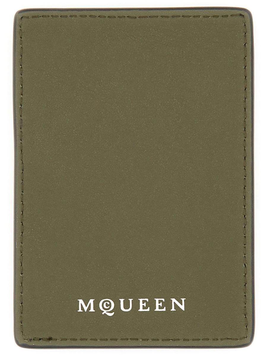 Alexander Mcqueen Men Magnetic Card Holder "Skull" DestGlow