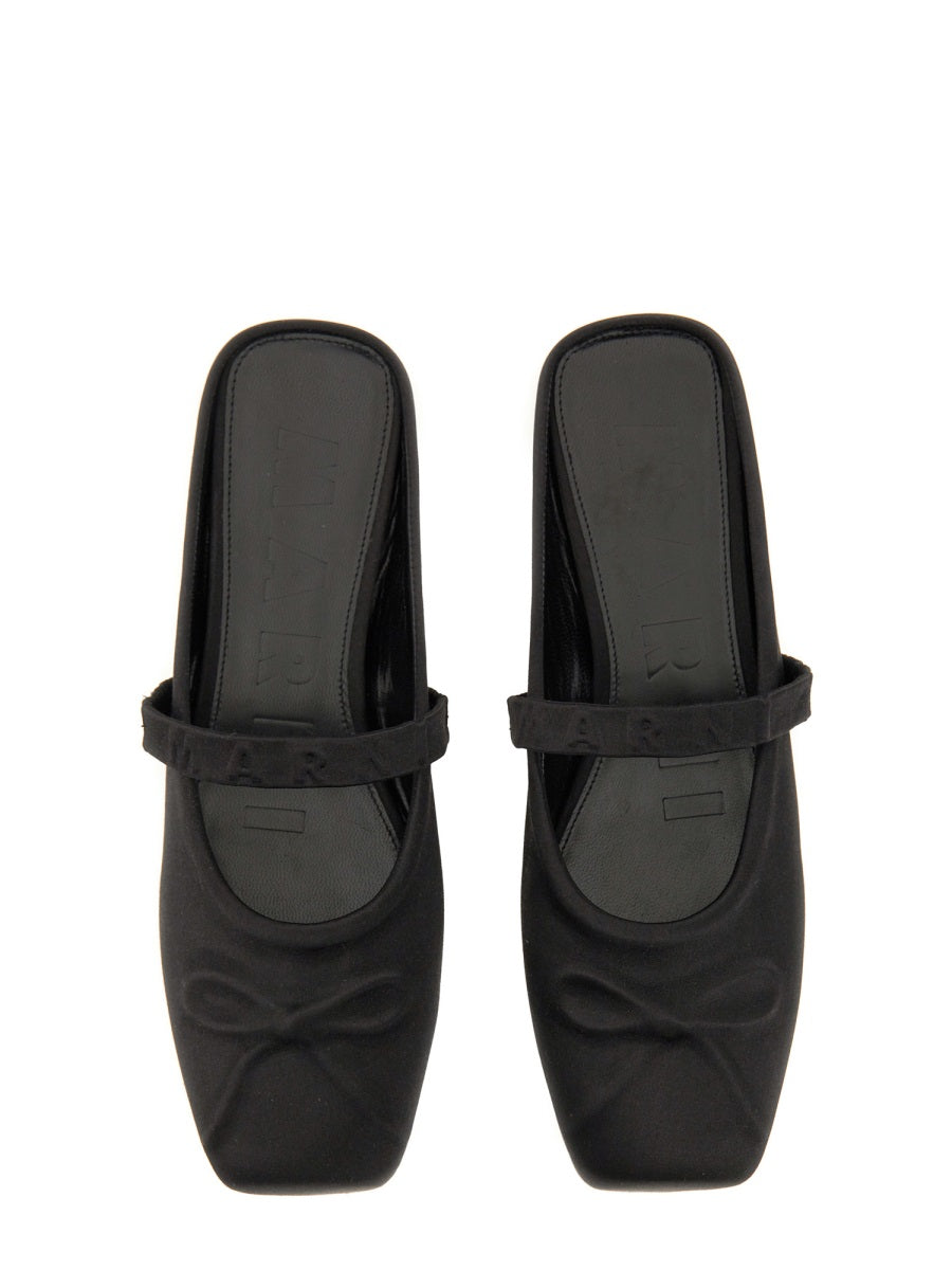 Marni Women Ballerina Sabot "Little Bow DestGlow