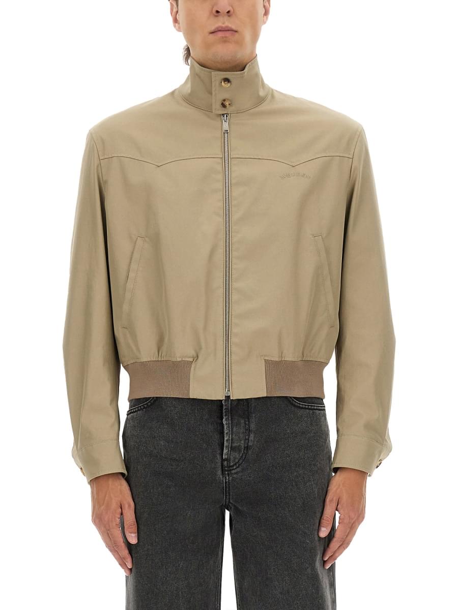 Alexander Mcqueen Men Harrington Cropped Jacket DestGlow