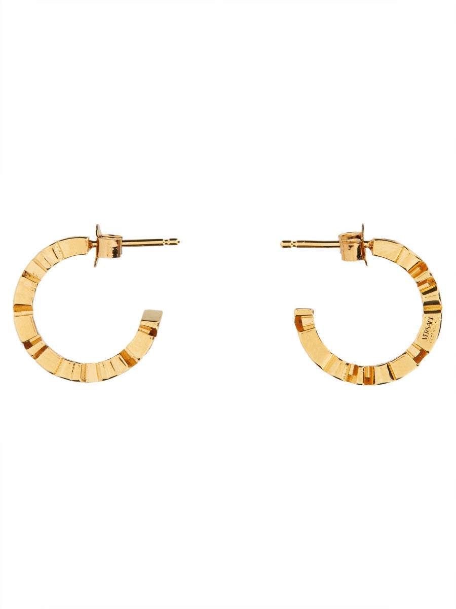 Versace Women Logo Hoop Earrings DestGlow