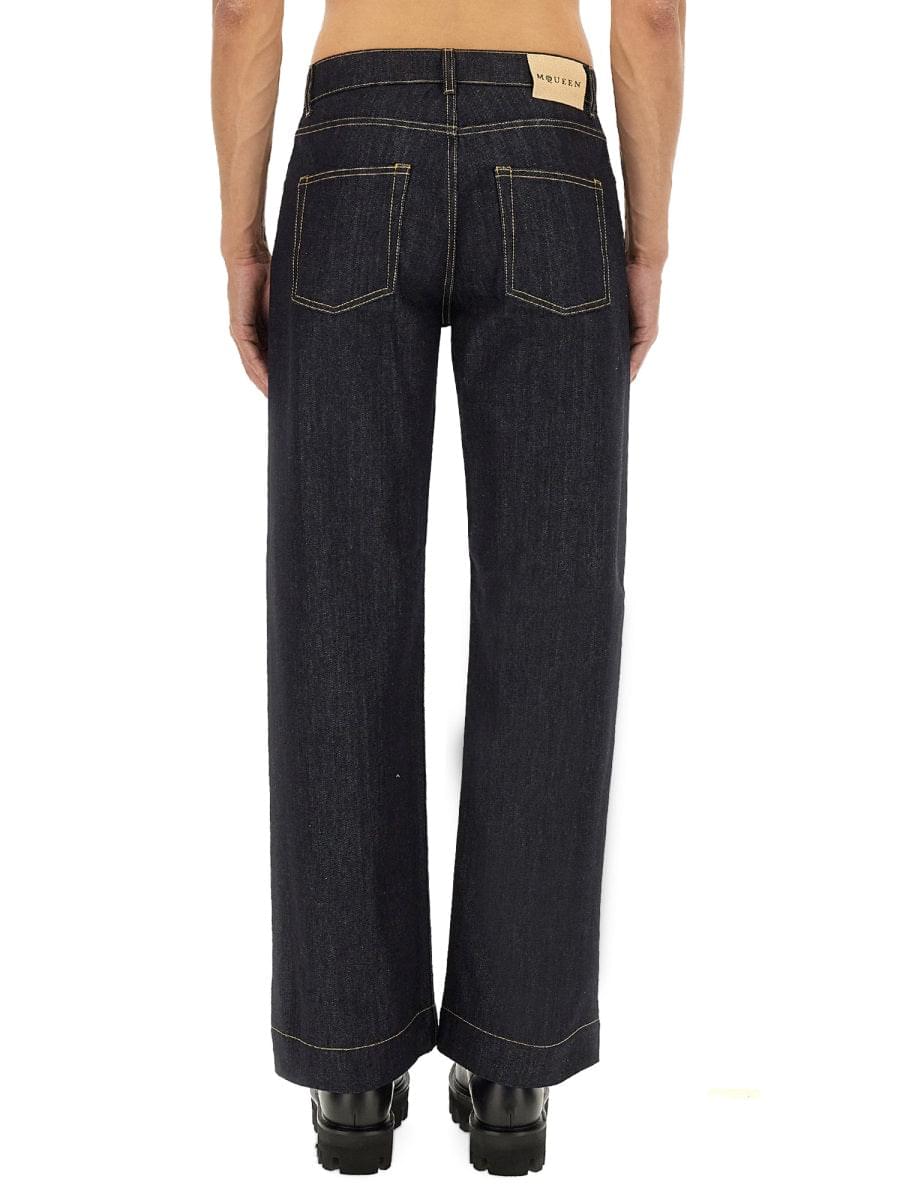 Alexander Mcqueen Men Wide Leg Jeans DestGlow