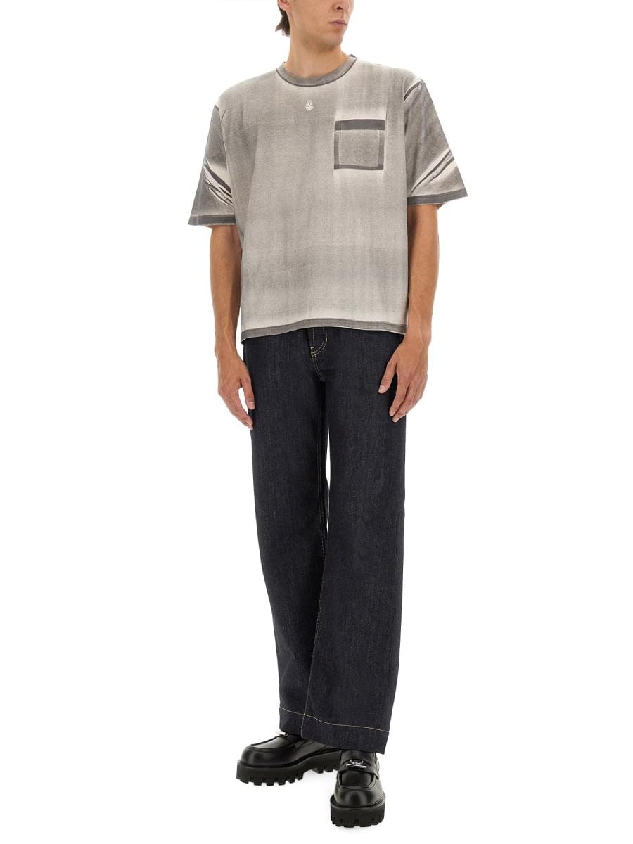 Alexander Mcqueen Men Wide Leg Jeans DestGlow