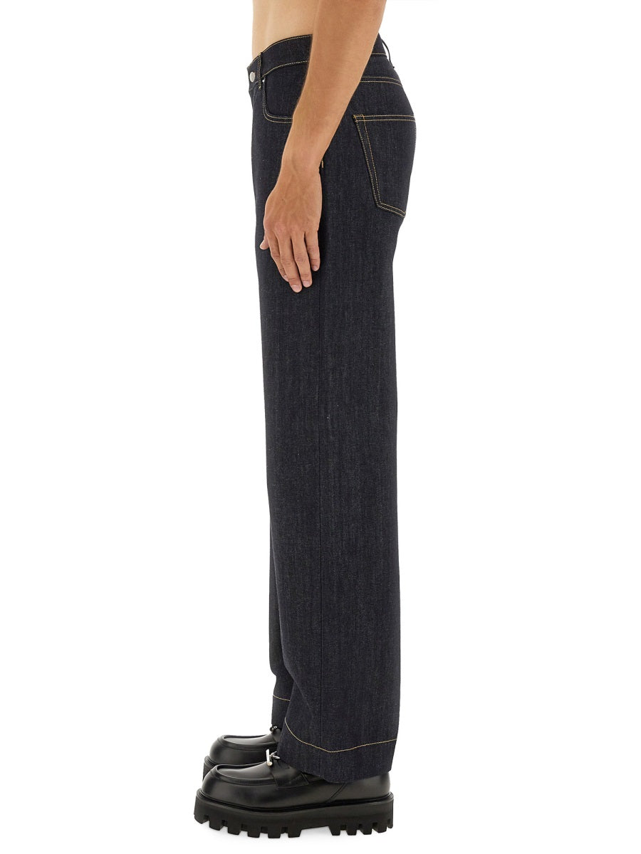 Alexander Mcqueen Men Wide Leg Jeans DestGlow