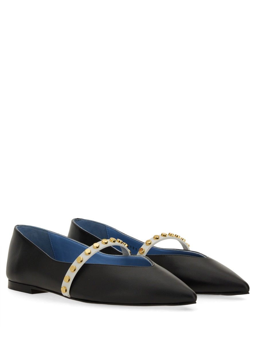 Alexander Mcqueen Women Leather Ballerina DestGlow