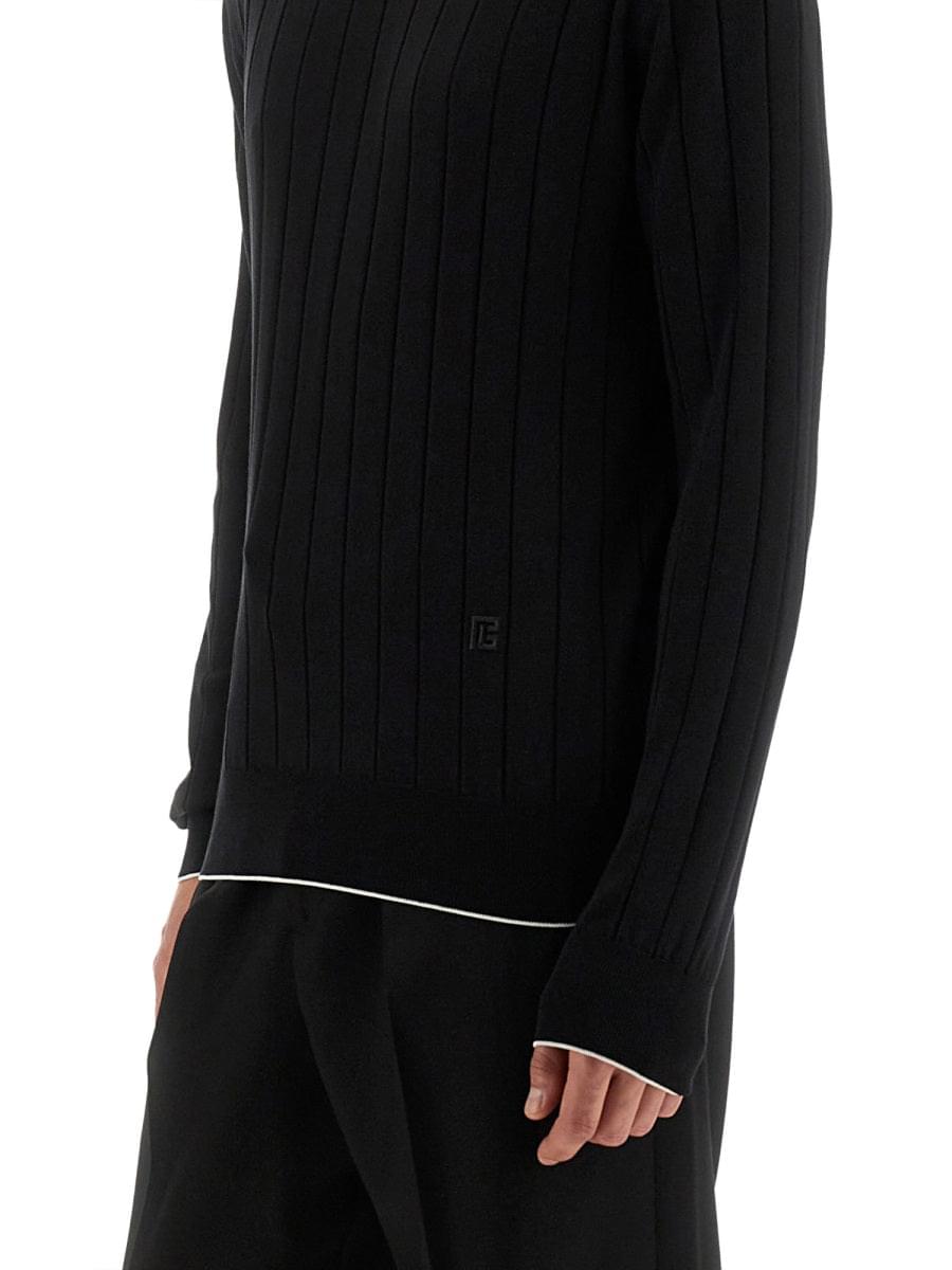 Balmain Men Silk And Cotton Knit DestGlow