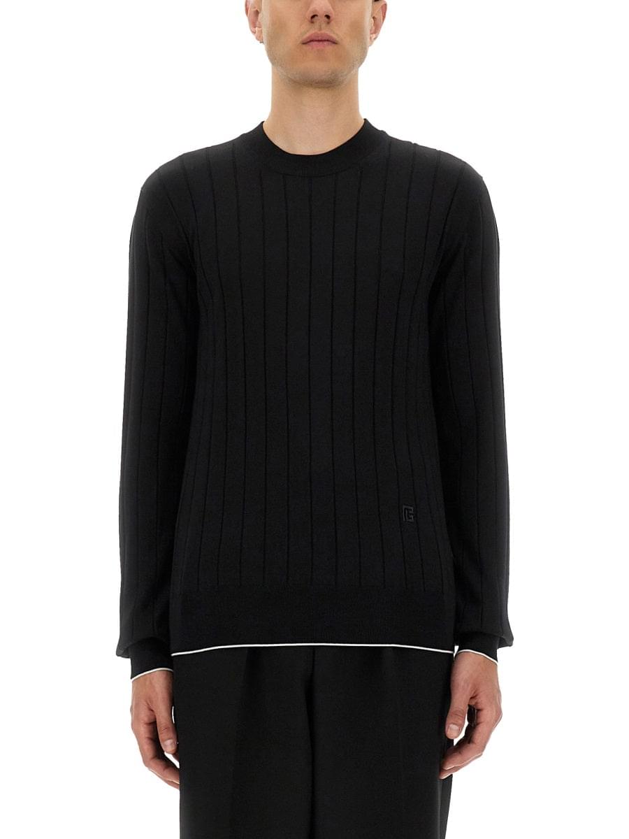 Balmain Men Silk And Cotton Knit DestGlow