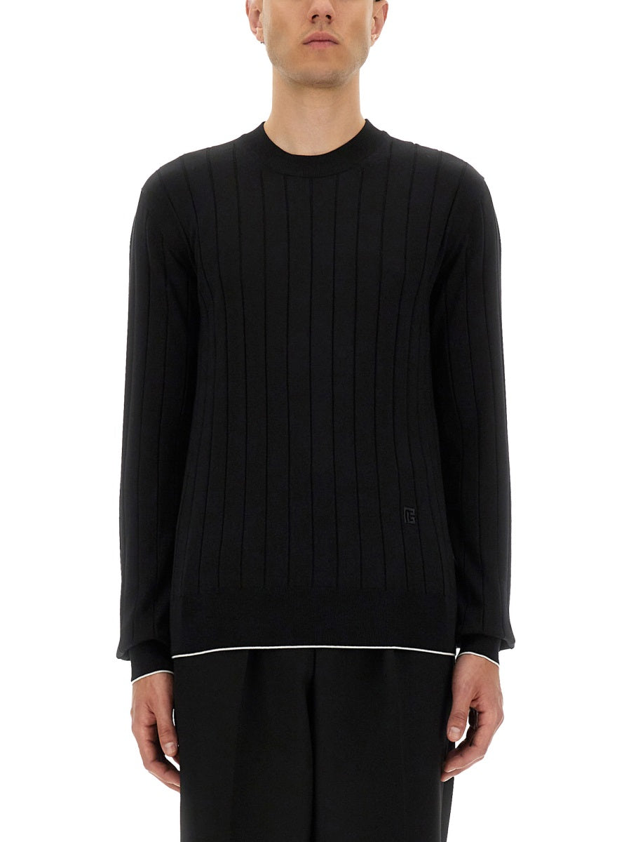 Balmain Men Silk And Cotton Knit by Luosophy