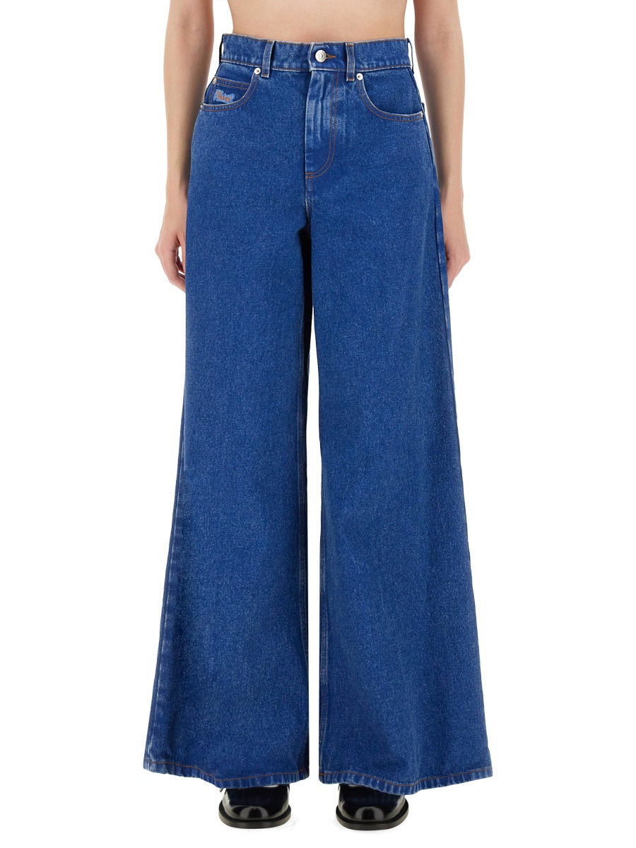 Marni Women Denim Wide Leg Jeans by Luosophy