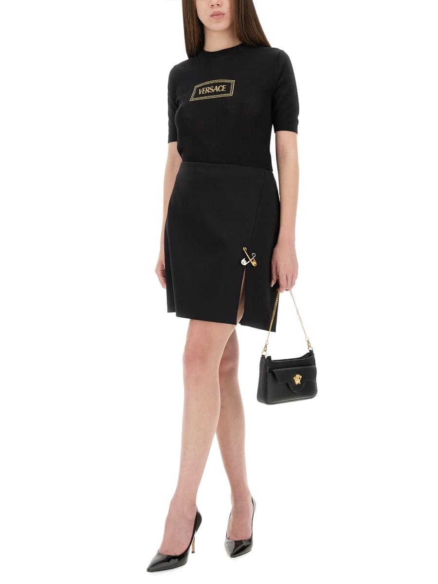 Versace Women Logo Knit T-Shirt DestGlow
