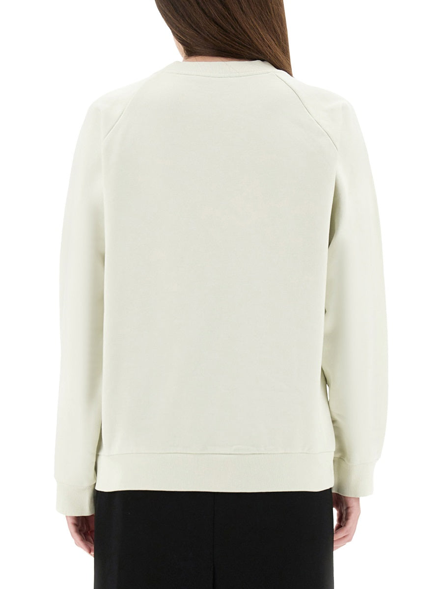 Marni Women White Cotton Sweatshirt With Tulip Print DestGlow