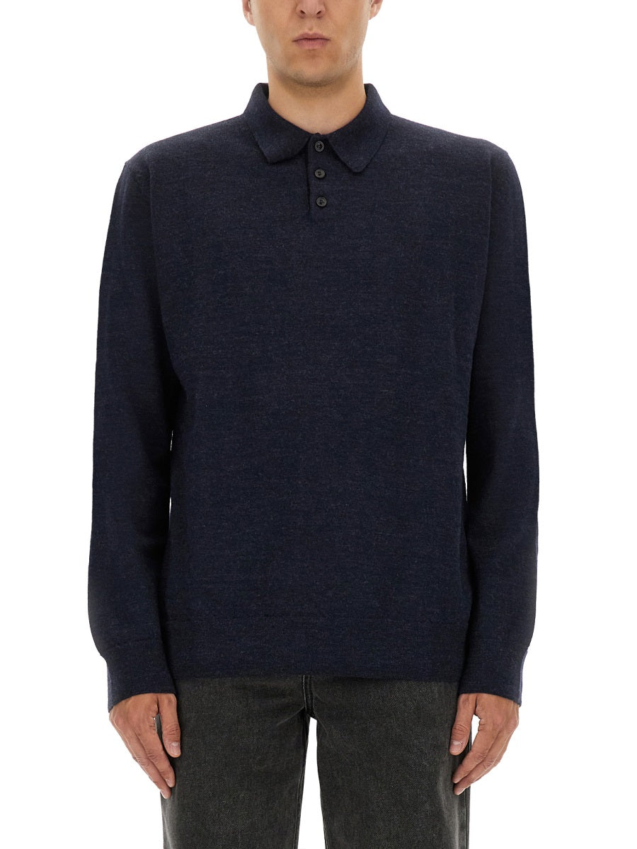 Maison Margiela Men Wool Polo. DestGlow