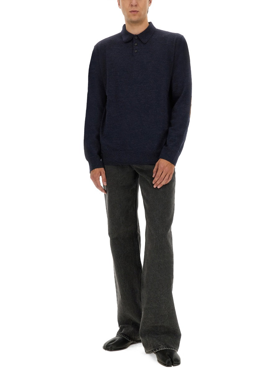 Maison Margiela Men Wool Polo. DestGlow