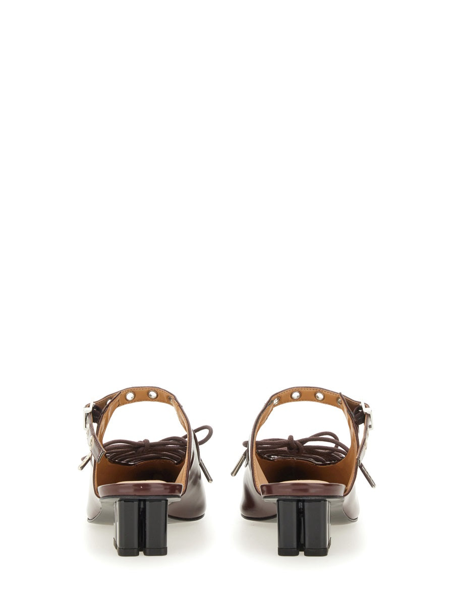 Ganni Women Mule Lace-Up DestGlow