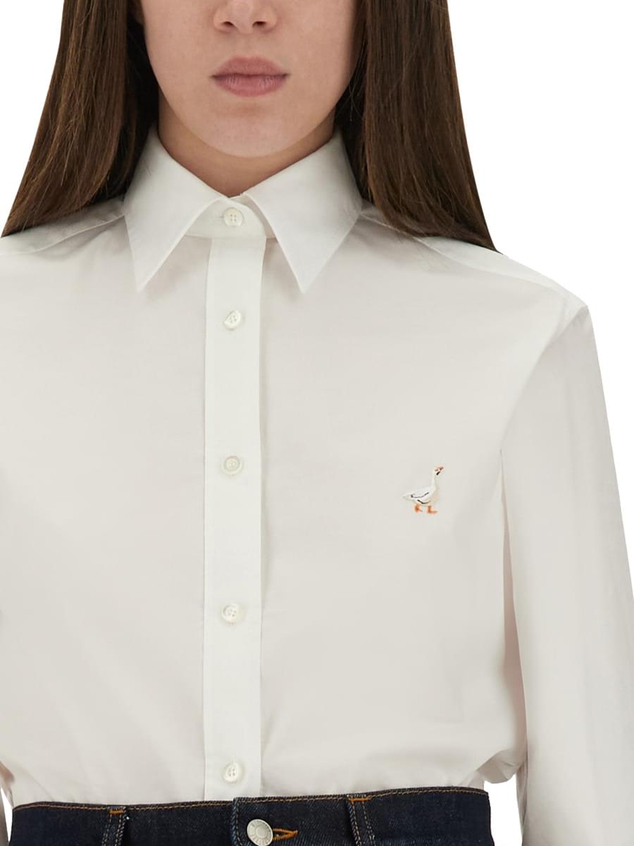 Moschino Women Shirt With "Goose" Embroidery DestGlow