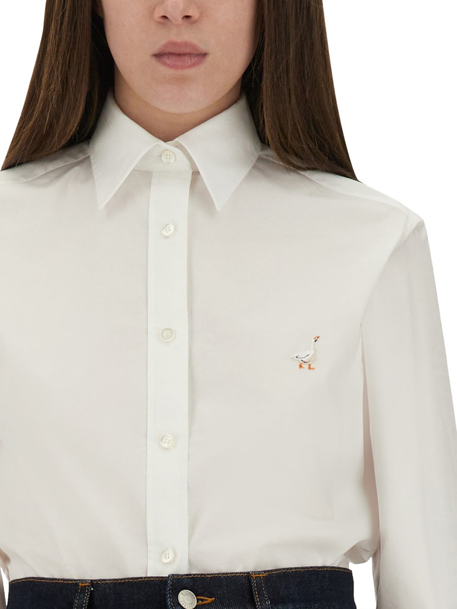 Moschino Women Shirt With "Goose" Embroidery by Luosophy