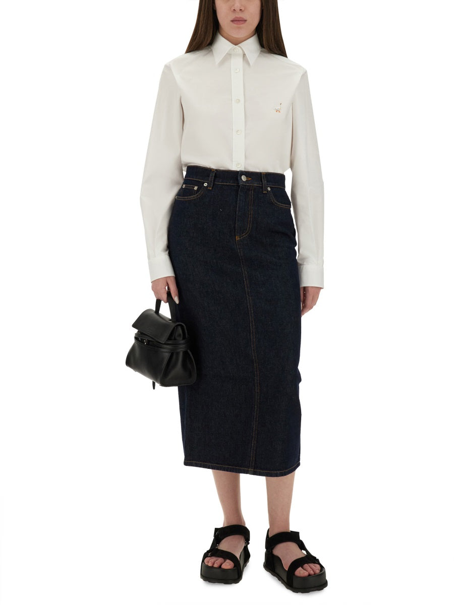 Moschino Women Shirt With "Goose" Embroidery DestGlow