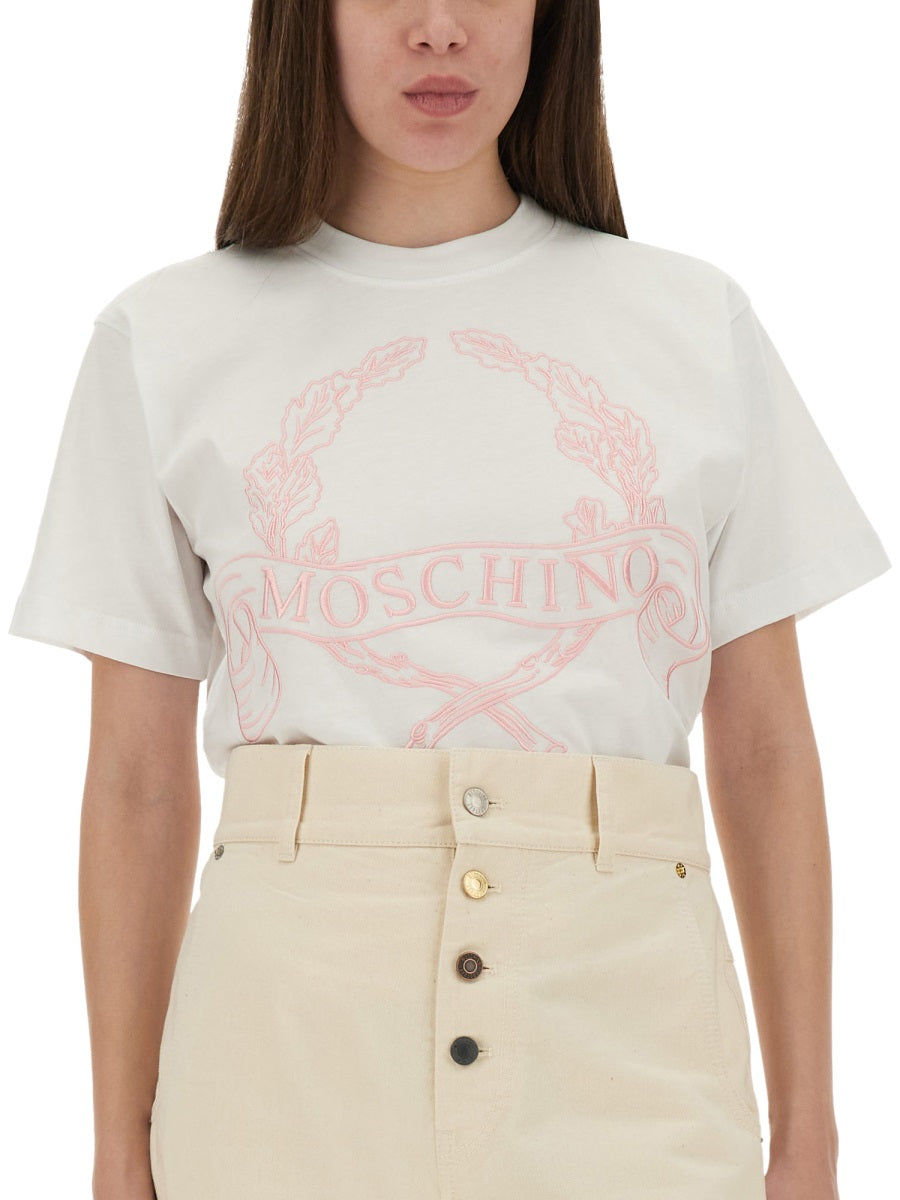 Moschino Women T-Shirt With Embroidery DestGlow