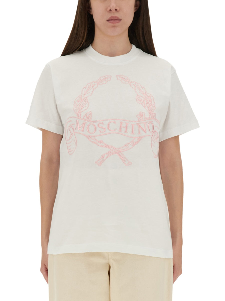 Moschino Women T-Shirt With Embroidery DestGlow