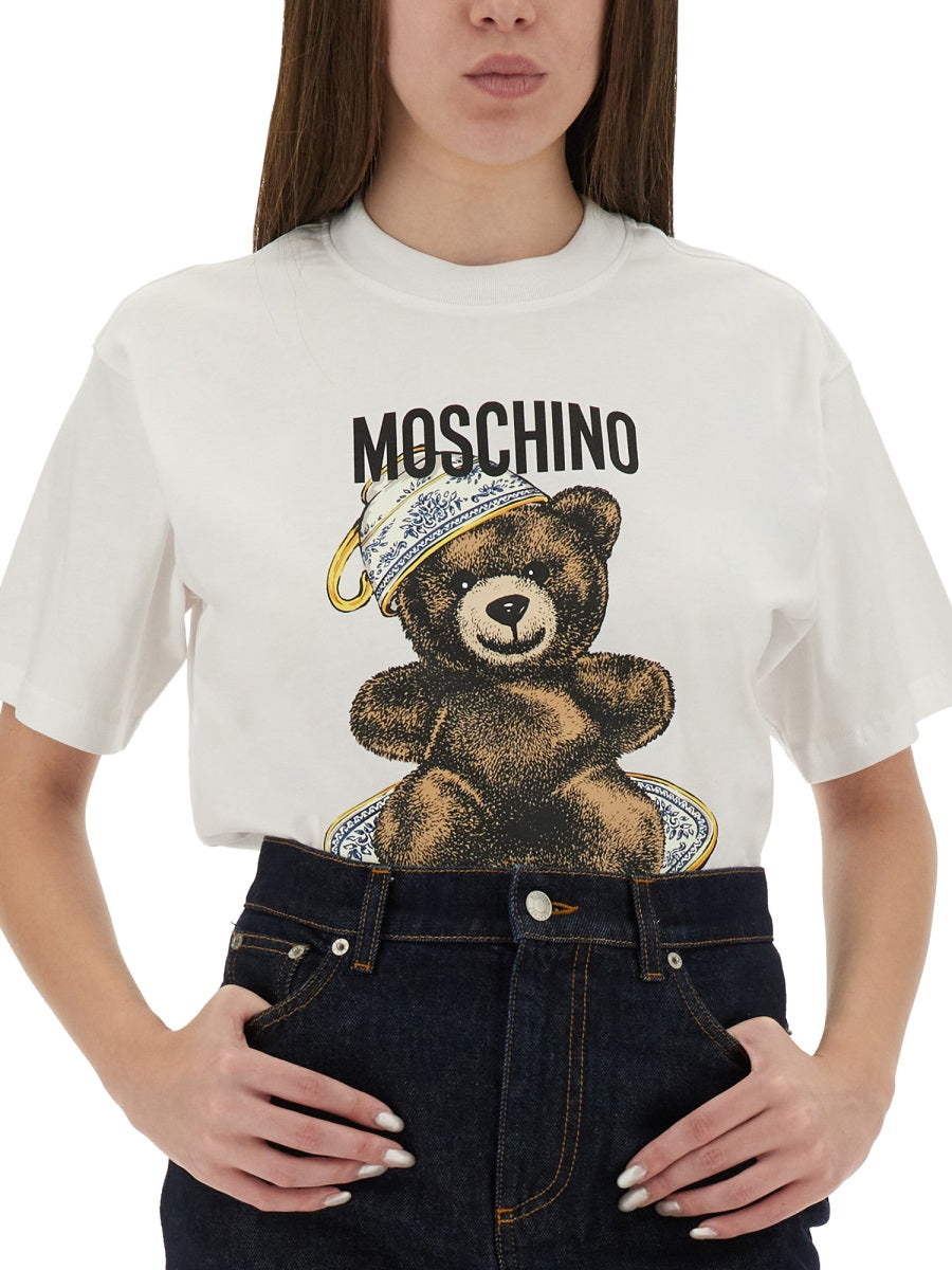 Moschino Women T-Shirt With "Teddy" Print by Luosophy