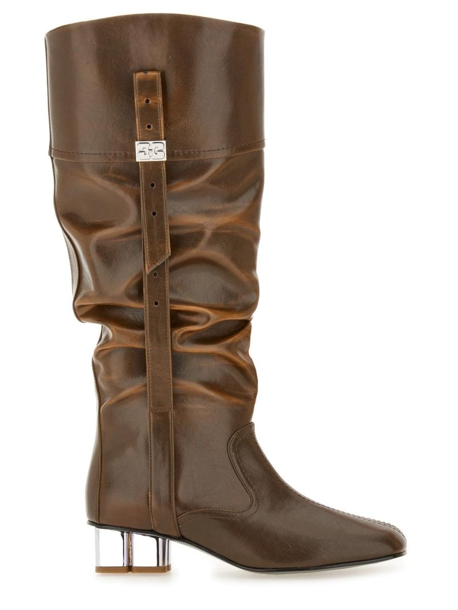 Ganni Women Slouchy Boot "Butterfly" DestGlow