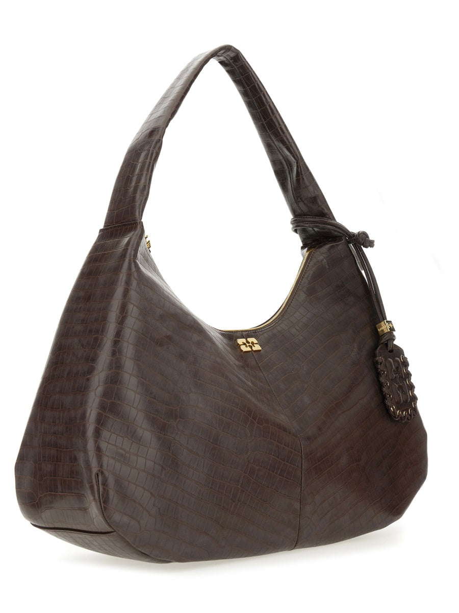 Ganni Women Hobo Bag "Croco Xxl" DestGlow