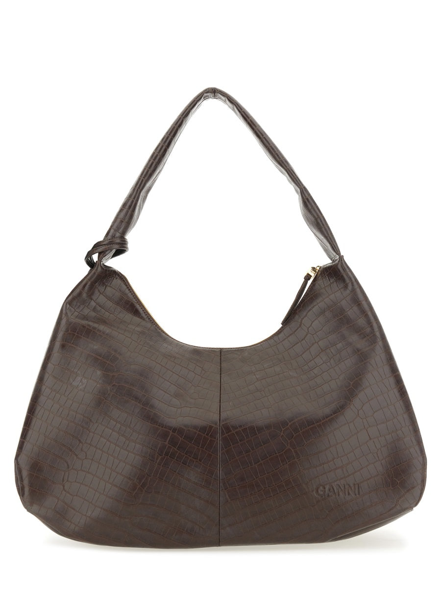 Ganni Women Hobo Bag "Croco Xxl" DestGlow