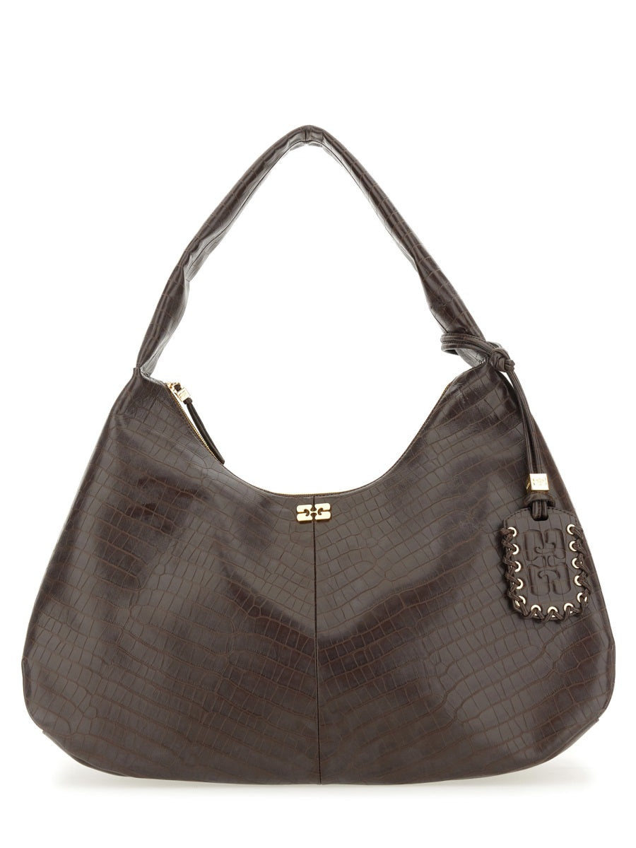 Ganni Women Hobo Bag "Croco Xxl" DestGlow