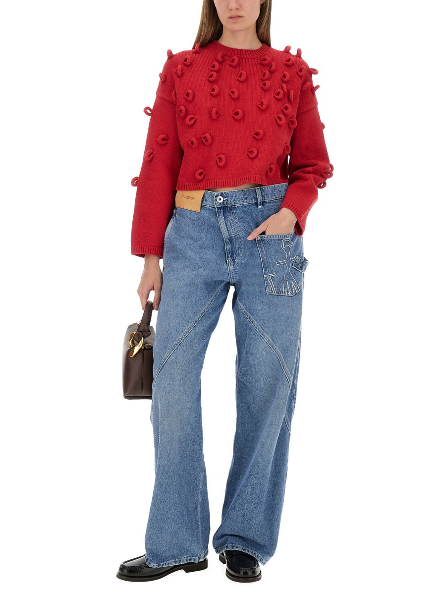 Jw Anderson Women Loop Cropped Jersey by Luosophy