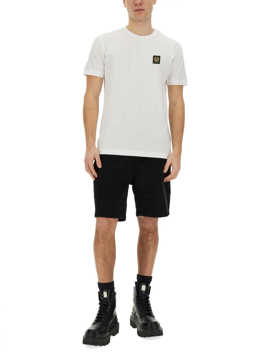 Belstaff Men T-Shirt With Logo Patch DestGlow