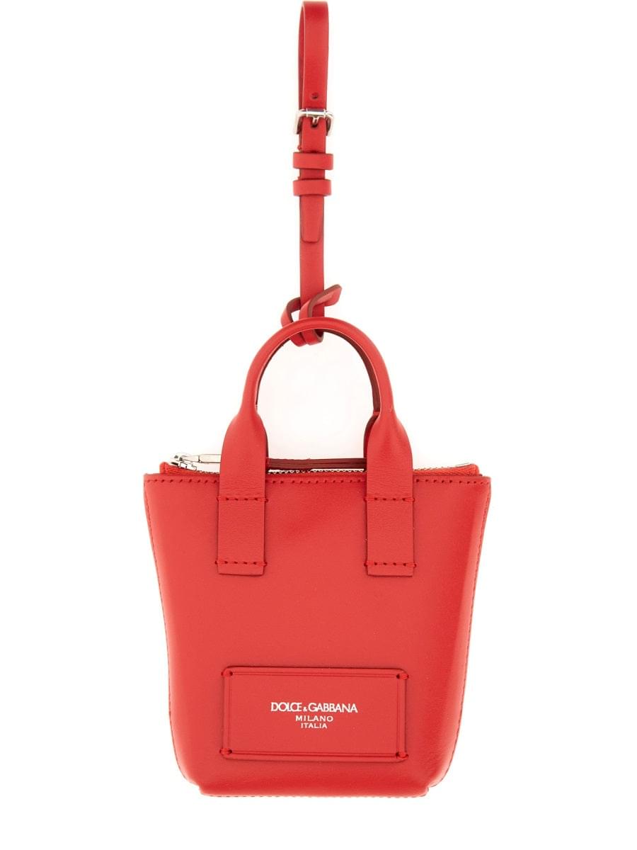 Dolce & Gabbana Unisex Leather "Minibag" Charm DestGlow