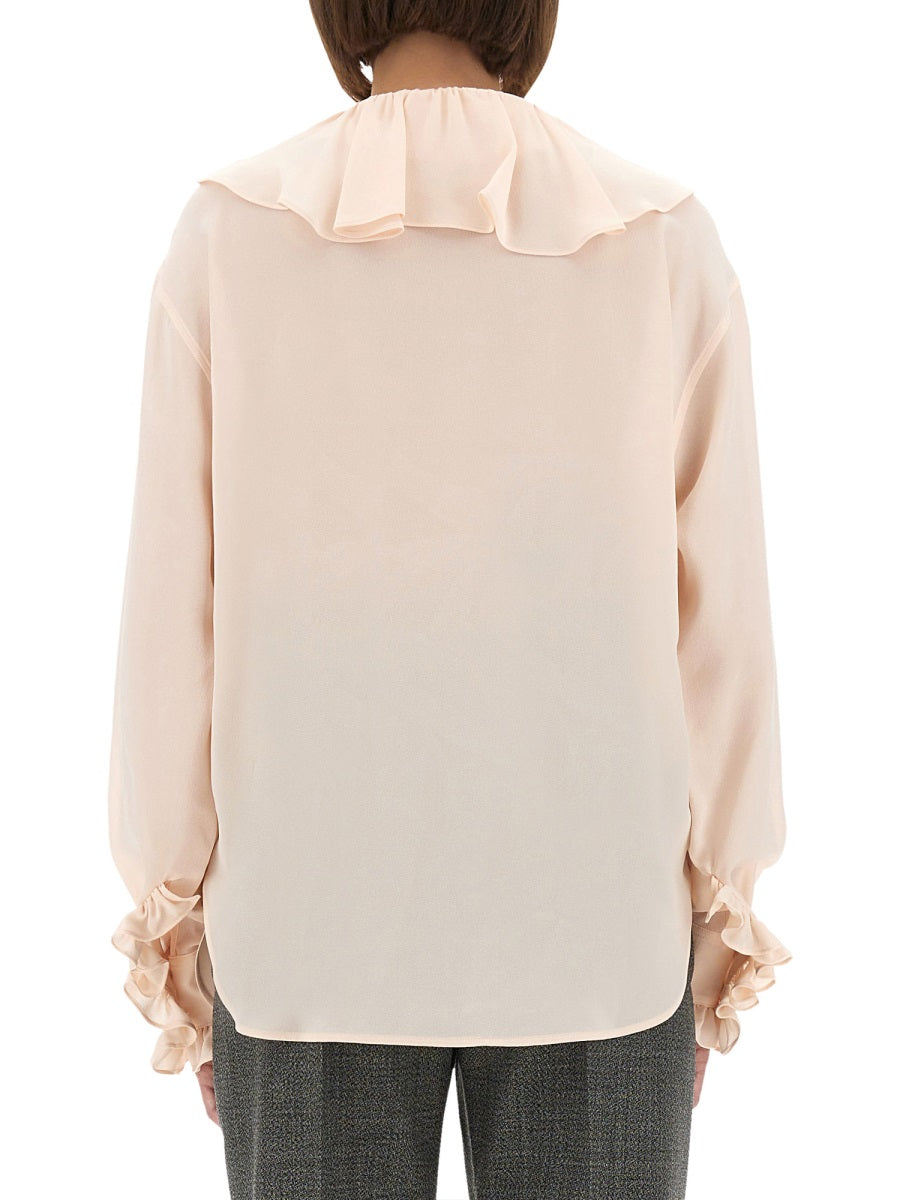 Alexander Mcqueen Women Shirt With Ruffles DestGlow
