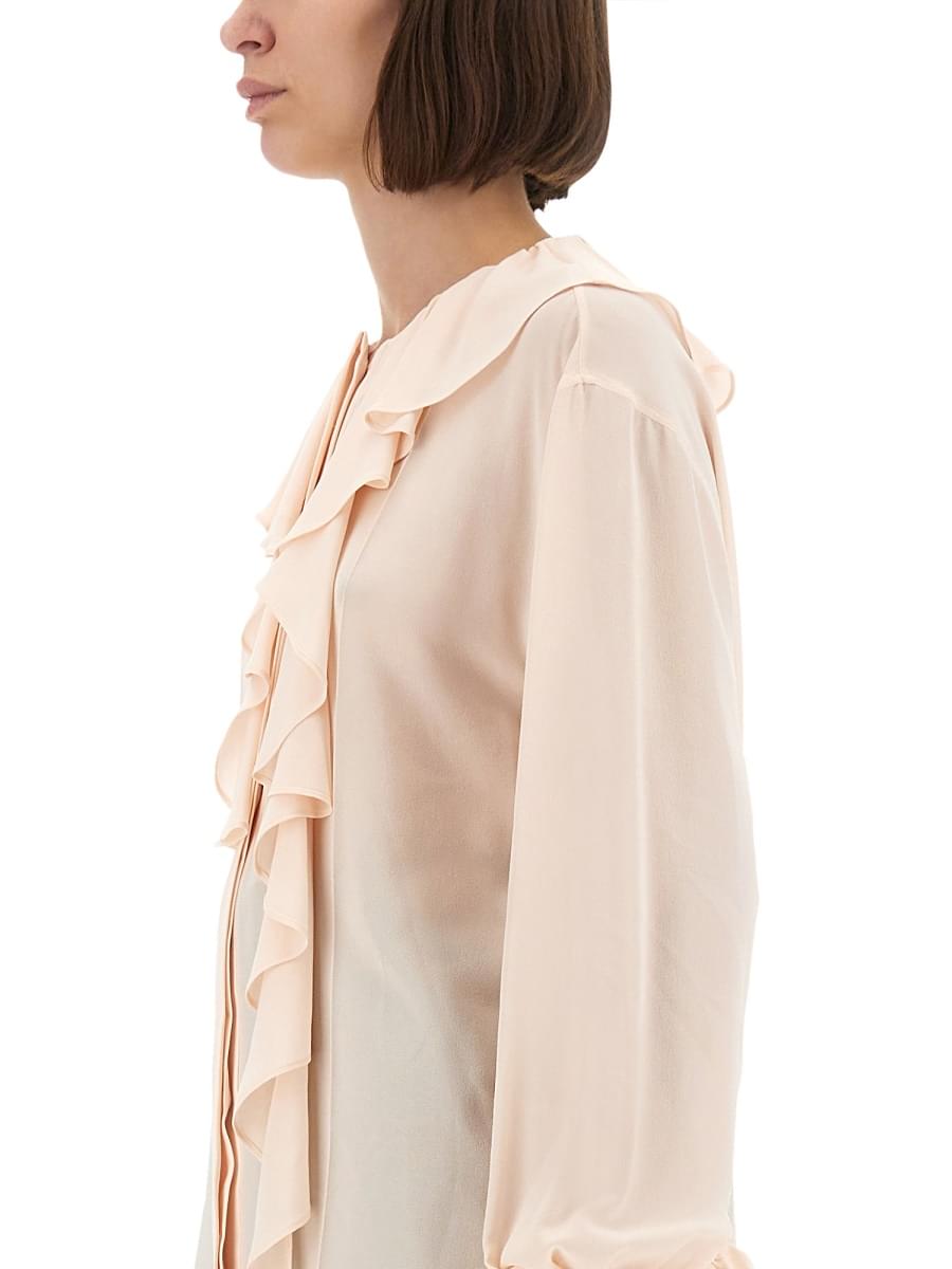 Alexander Mcqueen Women Shirt With Ruffles DestGlow