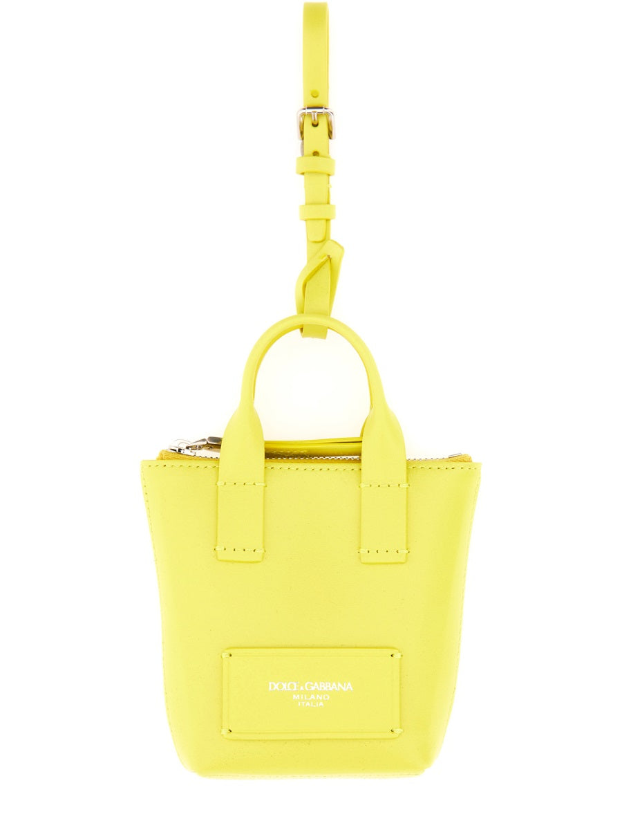 Dolce & Gabbana Unisex Leather "Minibag" Charm DestGlow