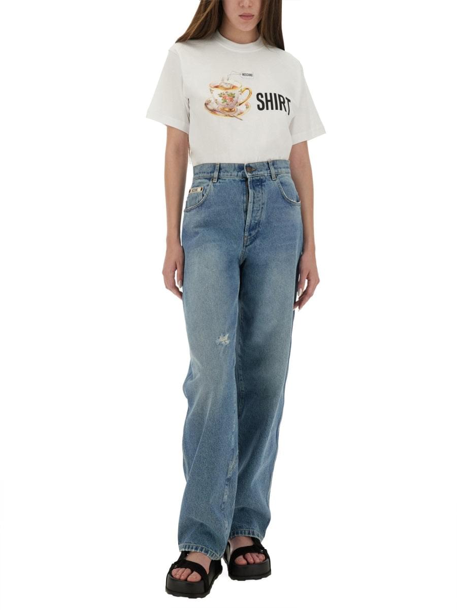 Moschino Women T-Shirt With Print DestGlow