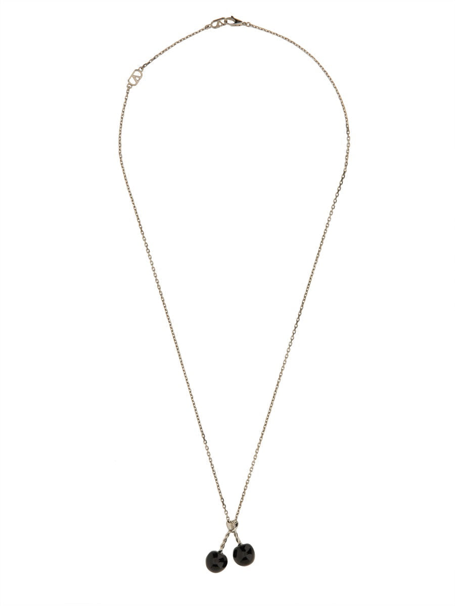 Valentino Garavani Men Chez Valentino Metal And Enamel Necklace DestGlow