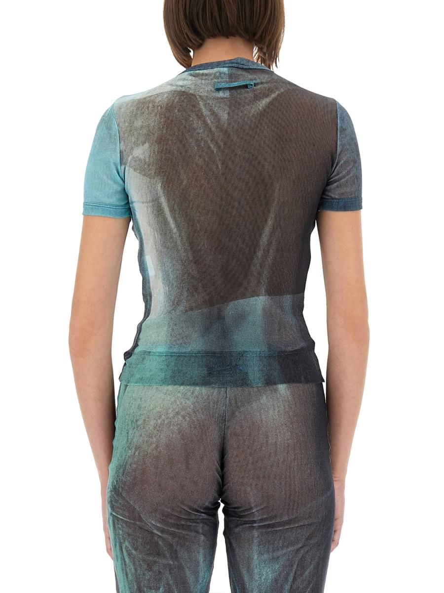 Jean Paul Gaultier Women "Water" Mesh T-Shirt DestGlow