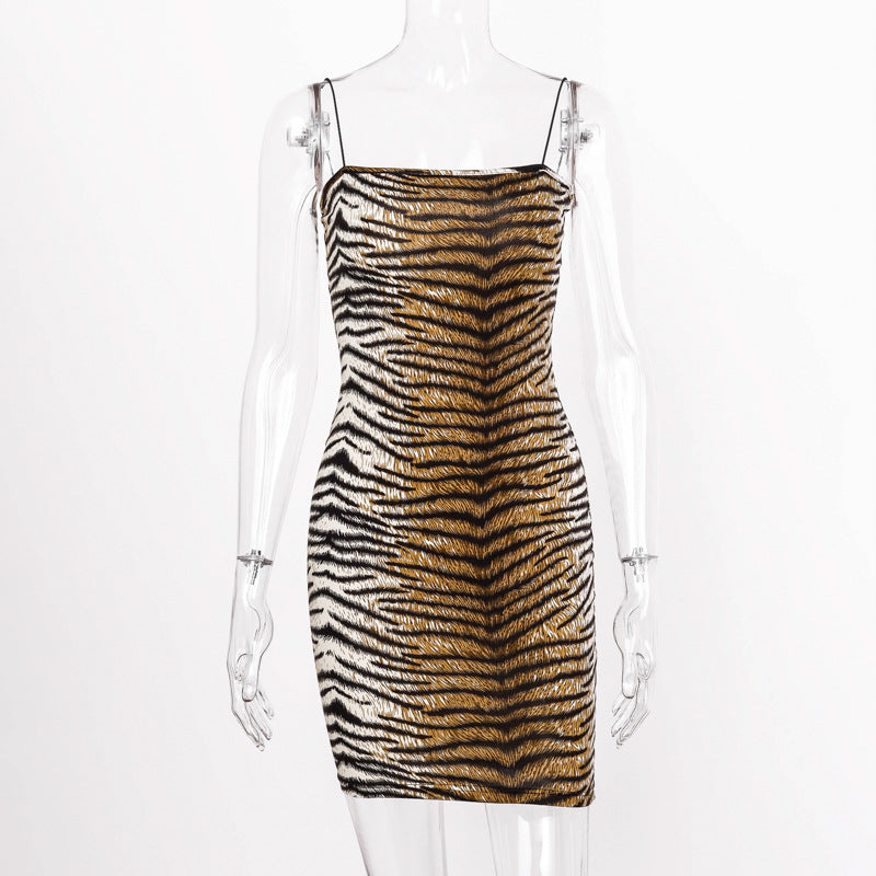 Spring Women Clothes Leopard Print Slip Dress Dress Women by Ragazza