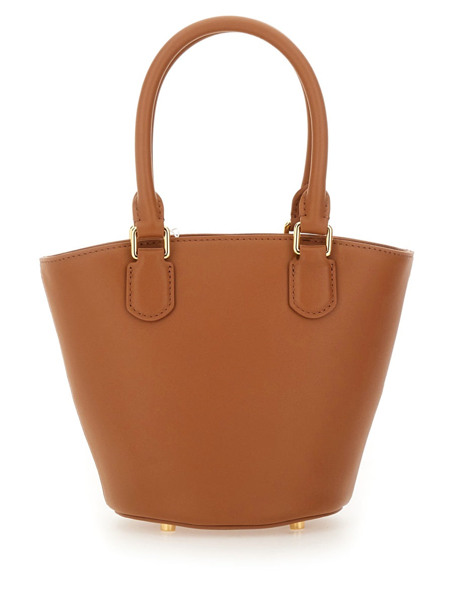 Self-Portrait Women Leather Tote Bag With Charm DestGlow
