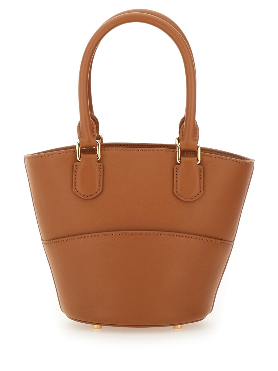 Self-Portrait Women Leather Tote Bag With Charm DestGlow