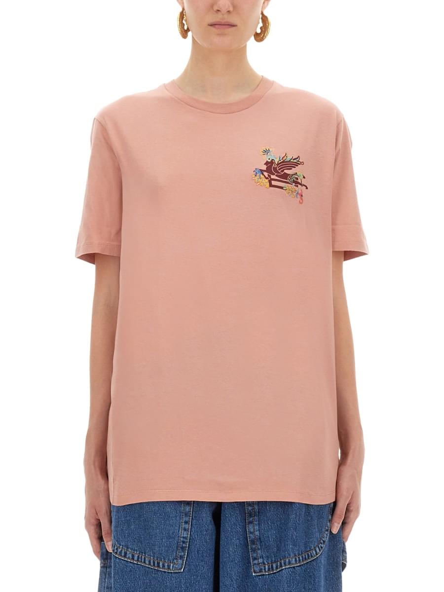 Etro Women T-Shirt With Pegasus DestGlow