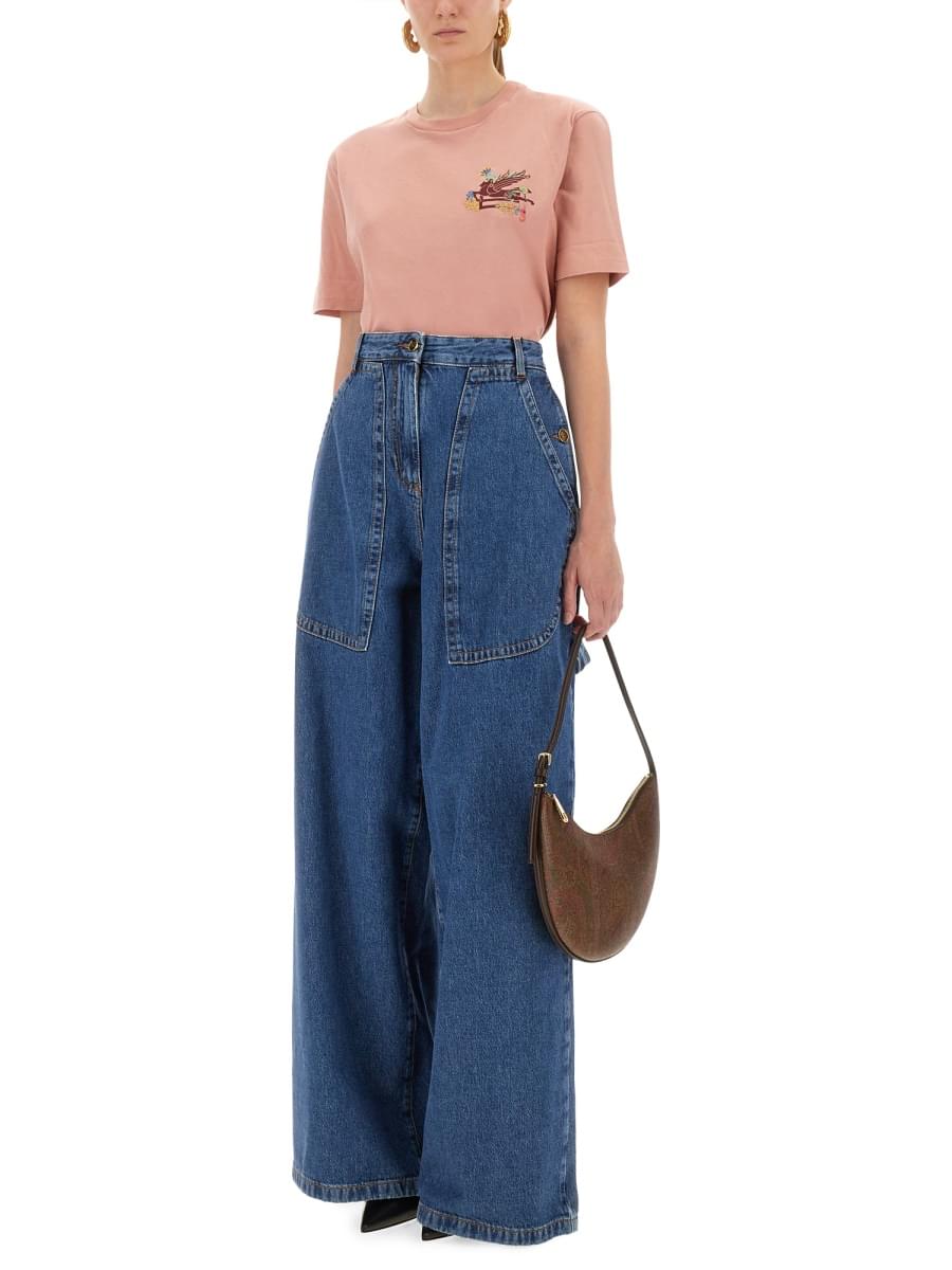 Etro Women T-Shirt With Pegasus DestGlow