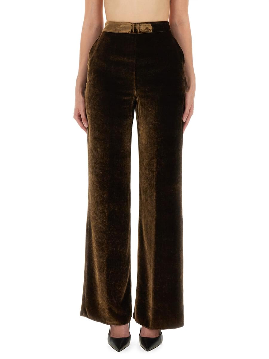 Etro women velvet pants DestGlow