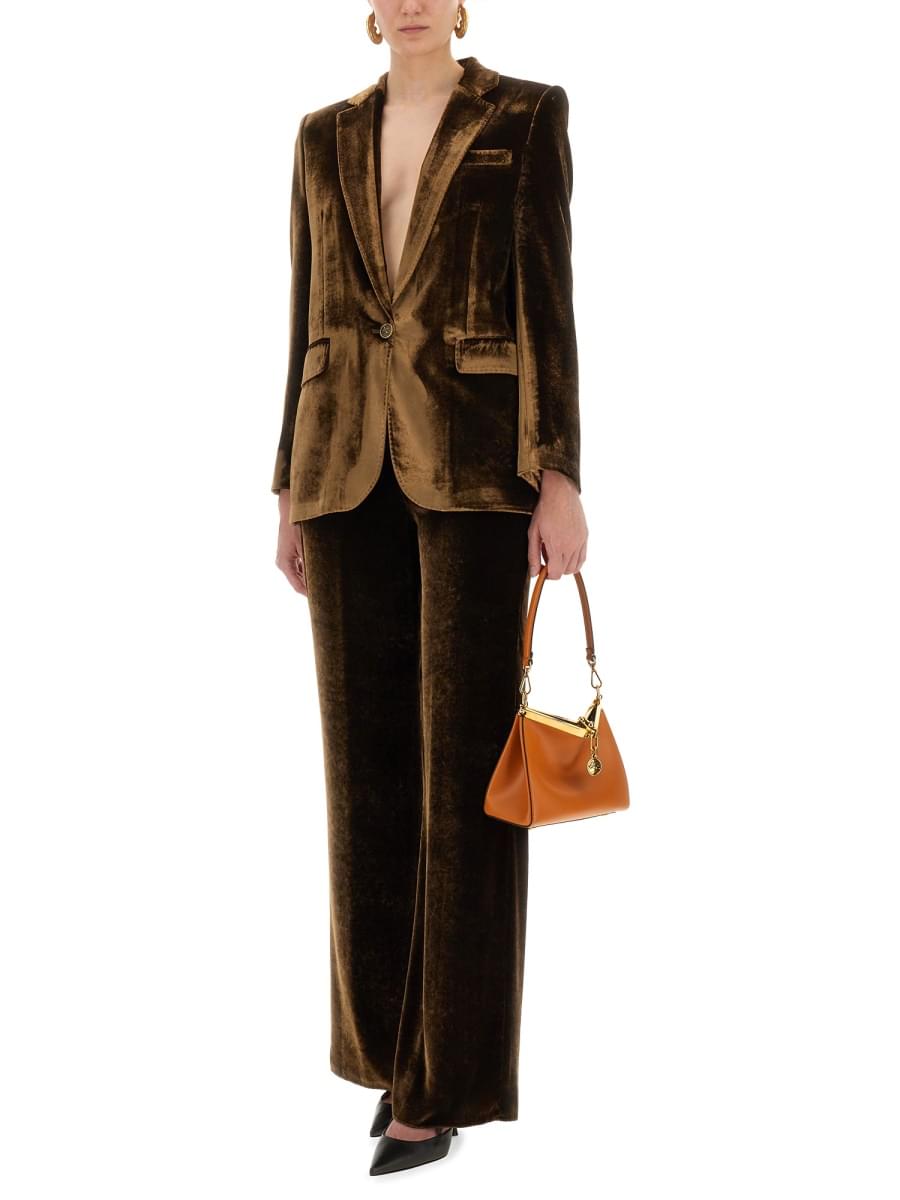 Etro women velvet pants DestGlow