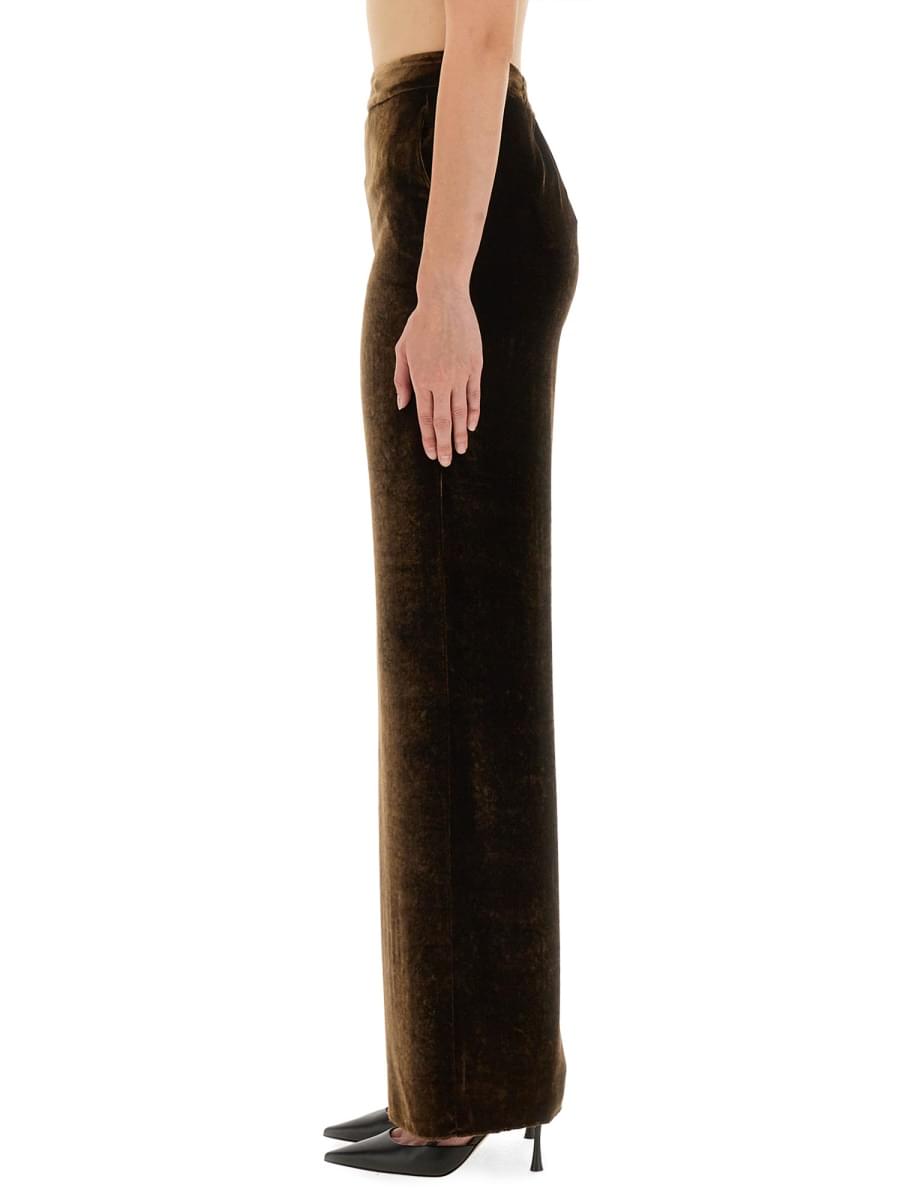 Etro women velvet pants DestGlow