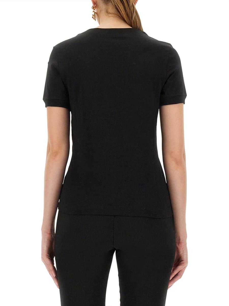 Dolce & Gabbana Women Jersey T-Shirt With Dg Logo Embroidery DestGlow