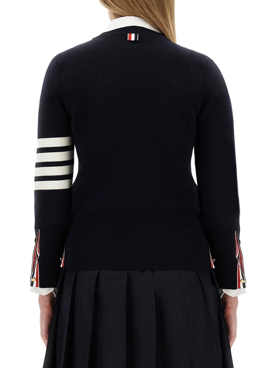 Thom Browne Women Milano Stitch Jersey With 4 Bars DestGlow