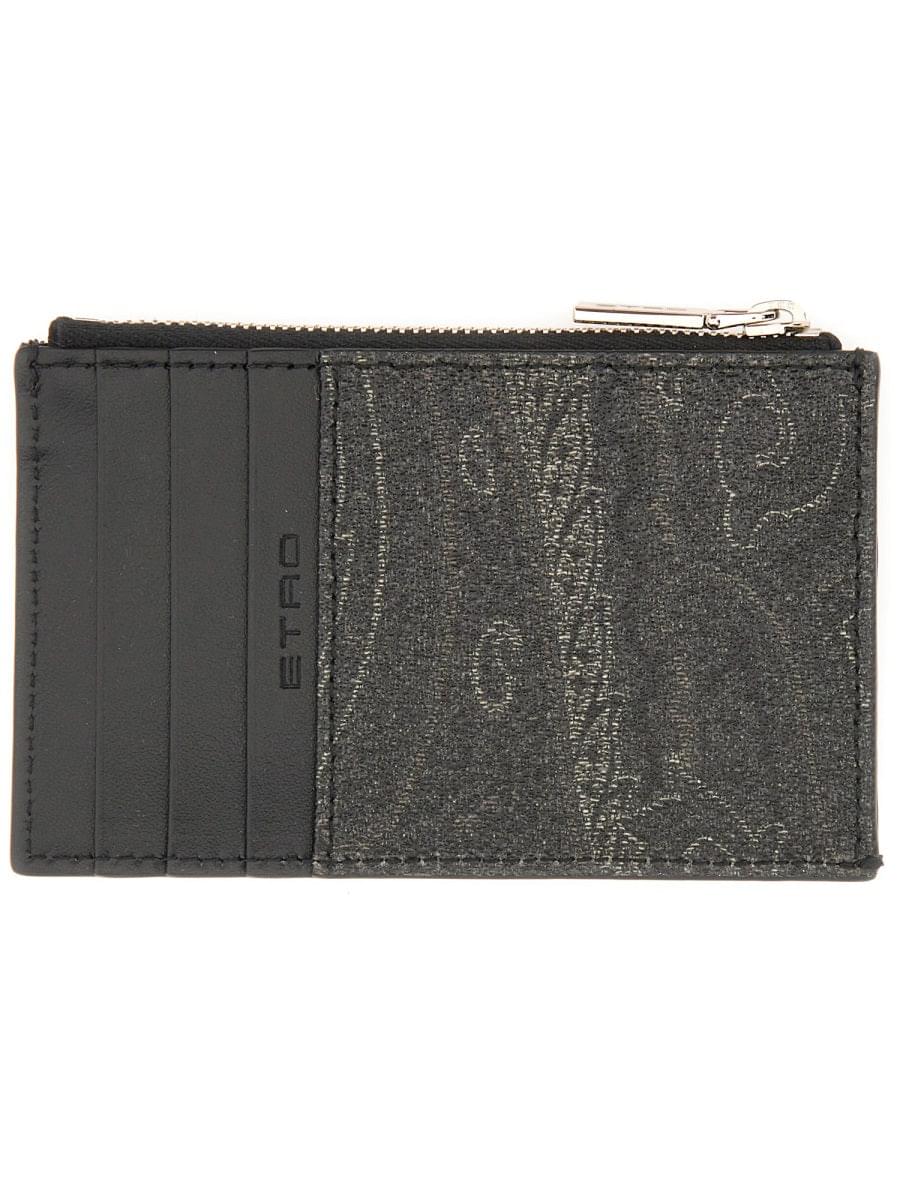 Etro Men Card Holder "Arnica" With Pegasus DestGlow